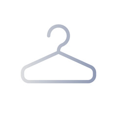 Hanger flat gradient color ui icon. Keep clothes neat and wrinkles free. Boutique inventory. Simple filled pictogram. GUI, UX design for mobile application. Vector isolated RGB illustration