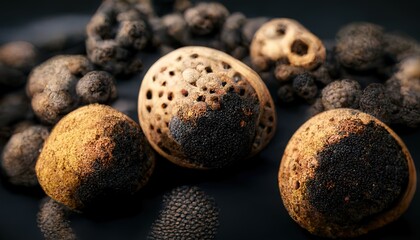 Obraz premium 3D Illustration of Black pepper on the bowl for ingredients