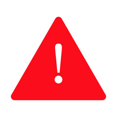 warning in triangle symbol and sign 