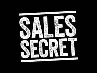 Sales Secret tag stamp, business concept background