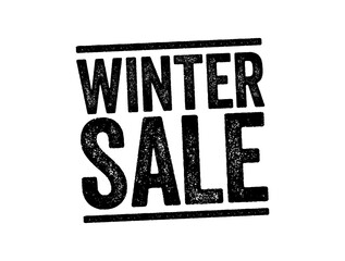 Fototapeta premium WINTER SALE tag banner stamp, business concept background