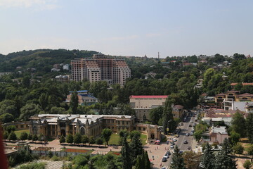 Naklejka premium Landscape and Architecture. Panorama of the big city.