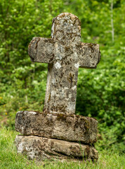 Croix de chemin au Cambon, Castelnau-de-Mandailles, Aveyron, France
