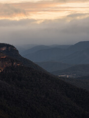 Obraz premium Beautiful view of mountain layers.