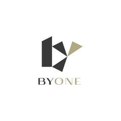 Letter BY Logo Design. Initial Y and B Logo Identity for Branding, Business, Appare, Fasion, Jewellery and Luxury Brand
