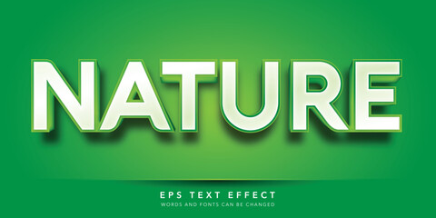 nature 3d editable text effect