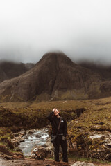 Obraz premium hiker in the mountains