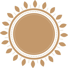Drawn circle label design png transparent modern file, tag round element design for decoration and layout.