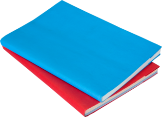 Book or textbook isolated png transparent file, notebook is object element design for decoration.