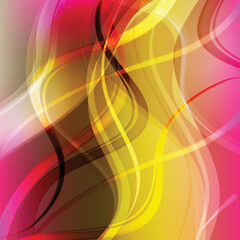Bright  wavy abstract background. Vector design