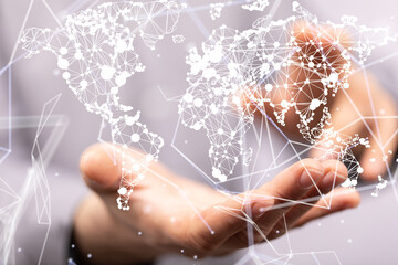 Structure of world economy, communication network global