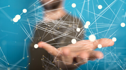 conference Digital Network and data concept 3d