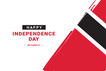 Trinidad and Tobago Independence Day. Vector Illustration. The illustration is suitable for banners, flyers, stickers, cards, etc.