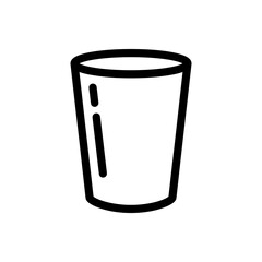 glass cup icon vector illustration logo template for many purpose. Isolated on white background.