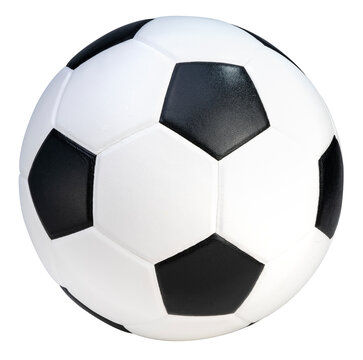 Soccer ball isolated on white background, Football ball sports equipment on white With clipping path.