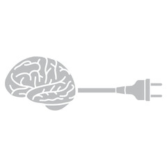 human brain, electrical plug 