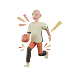 Basketball Boy Sport 3D Illustrations