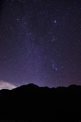 Fototapeta na wymiar 信州 上高地　満天の星空