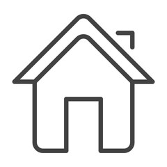 Home Thin Line Icon. Outline Icon. Editable Stroke.