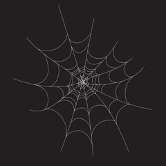 white web on a black background