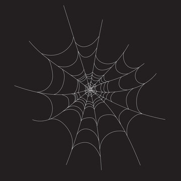 white web on a black background