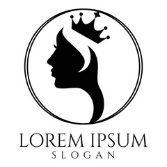 Queen Lady Logo Design