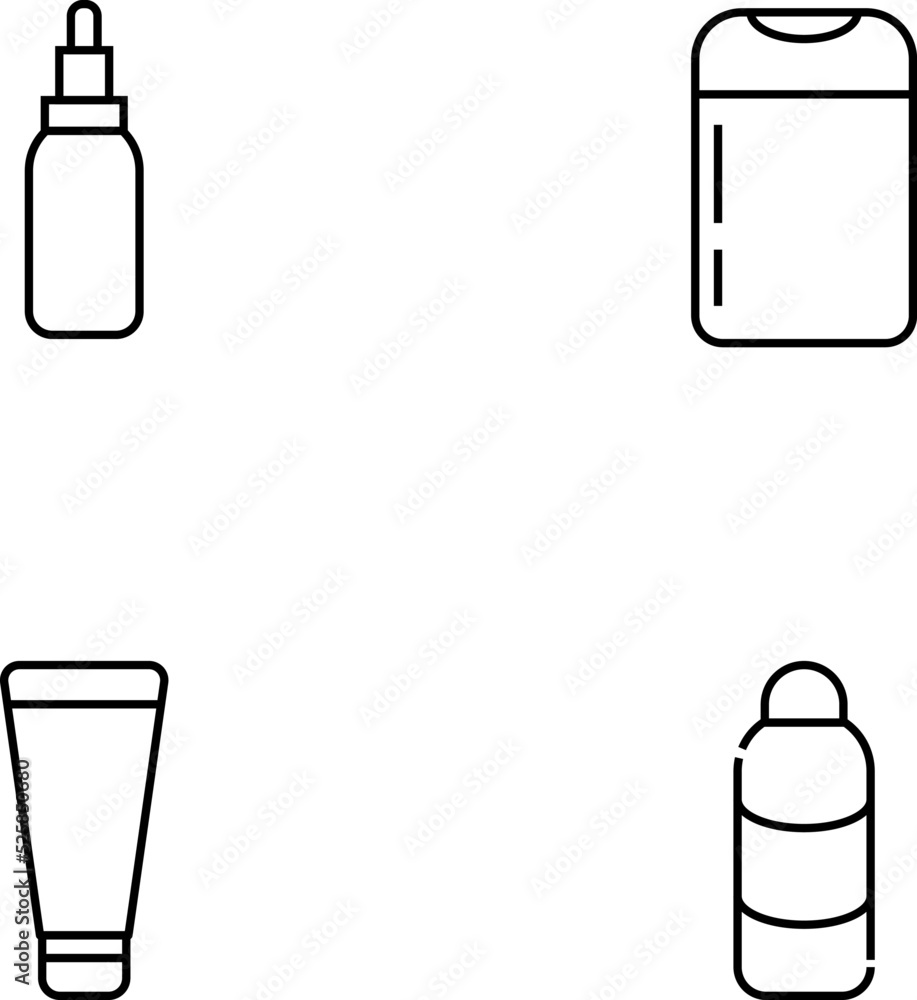Poster monochrome elements perfect for adverts, stores, design etc. editable stroke. vector line icon set w