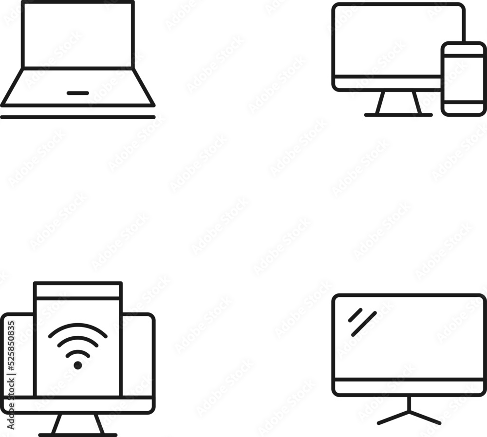 Poster monochrome elements perfect for adverts, stores, design etc. editable stroke. vector line icon set w