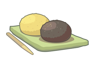 おはぎのイラスト