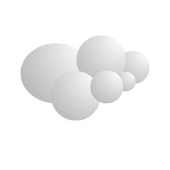 3d white cloud illustration png