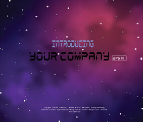 Naklejka premium purple space background