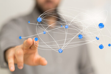 conference Digital Network and data concept 3d