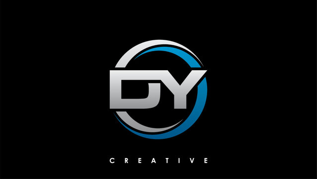 DY Letter Initial Logo Design Template Vector Illustration