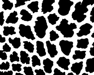 Cow print skin abstract seamless pattern for printing, cutting, and crafts.