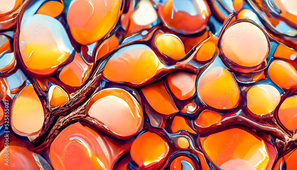 Poster 3d render abstract colorful texture background series design