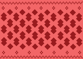 seamless knitted pattern red
