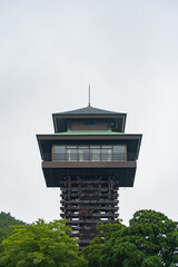 曇り空とごまさんスカイタワー
