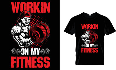 Fitness T-shirt Design Template