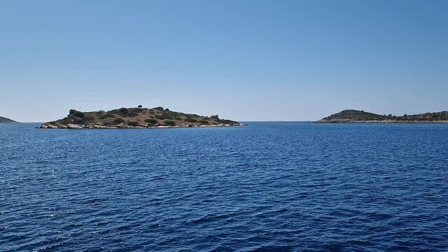 view of the sea in kornati island croatia