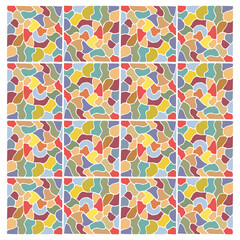 Сolorful and different shaped elements in doodle style as background, texture, pattern. Freehand drawing. Doodle. Hand Drawn. Trendy colors.	