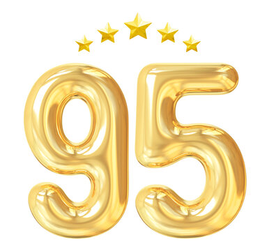 95 years anniversary golden number