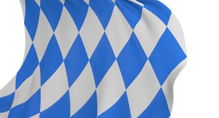 bavarian flag wide panorama oktoberfest background with white blue bavaria isolated white background