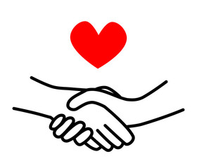 握手のイメージイラスト