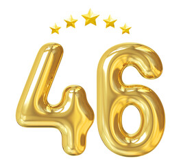 46 years anniversary golden number