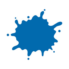 Obraz premium Color splash collection. Shadows of colorful liquid ink splatter as it drops on the ground.