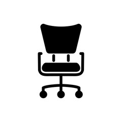 gaming chair icon vector illustration logo template for many purpose. Isolated on white background.