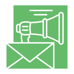 Email Marketing Multicolor Glyph Icon