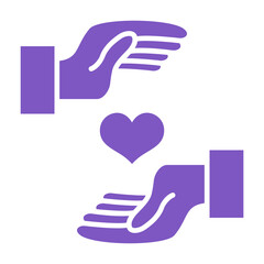 Charity Multicolor Glyph Icon