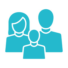 Family Multicolor Glyph Icon