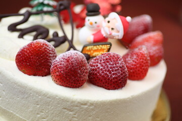 いちごの生クリームクリスマスケーキ	